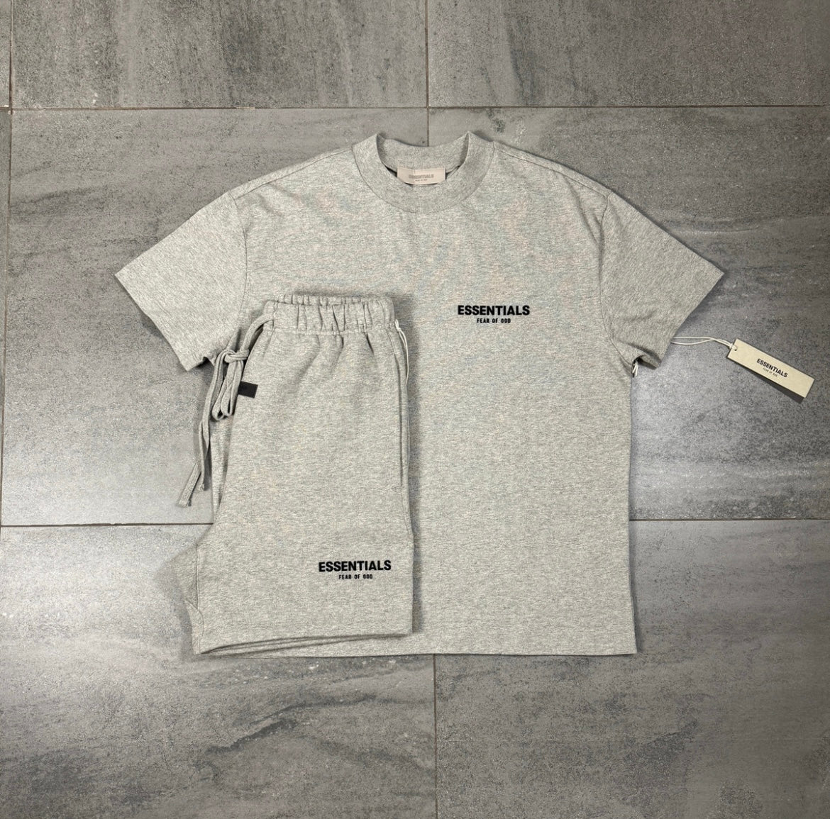 Grey Essential short set